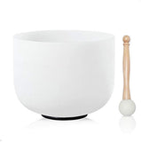 8 inch Chakra Quartz Crystal Singing Bowl Free mallet & O-ring For Sound Therapy And Sleeping Improve