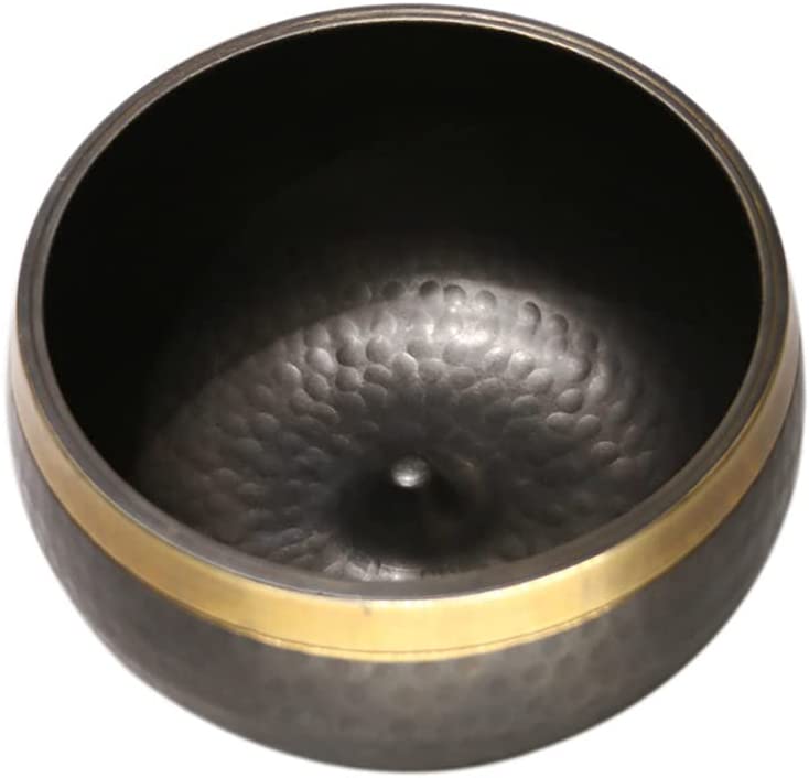 Singing Bowls 4.9 Inch Tibetan Meditation Sound Bowl Handcrafted in Nepal for Yoga Chakra Healing Mindfulness and Stress Relief4.9inch