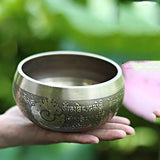 Nepal Handmade Singing Bowl Chakra Set Pure Copper Home Mantra Yoga Meditation Free Leather Sticks and Silk Mats