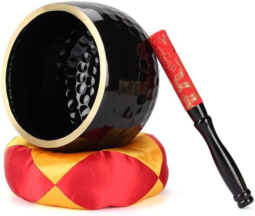 Singing Bowls Tibetan Buddhist Singing Bowl with Cushion from India for Meditation Sound Healing Prayer Percussion Musical Instrument9.5icnh