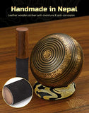 4 Inch Singing Bowl Set Tibetan Singing Bowl Mantra Handcrafted in Nepal Deep Sound Lasting for Yoga Chakras Healing Zen Meditation with Leather Strik
