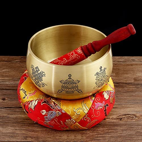 Singing Bowls Tibetan Meditation Bowl for Yoga Meditation Hand Percussion Instruments Singing Bell