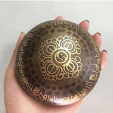 Singing Bowls 3.7 Inch Handmade Metal Tibetan Buddhist Singing Bowl Musical Instrument for Meditation with Stick and Cushion
