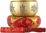 Singing Bowls 4-10 Inches 3.15 Inch Tibetan Meditation Bowl for Yoga Meditation Hand Percussion Instruments Singing Bell with Mallet Cushion4inch