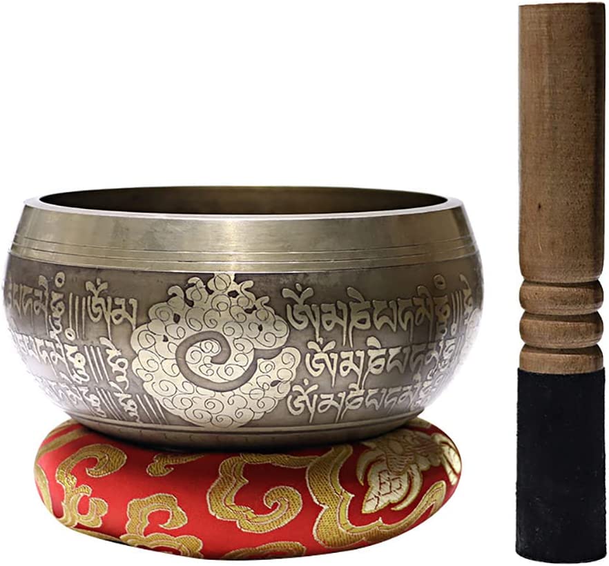 Singing Bowls Tibetan Hand Hammered Singing Bowl Sound Therapy Meditation Yoga Session Healing Bowls Singing Bowl Set9.9cm
