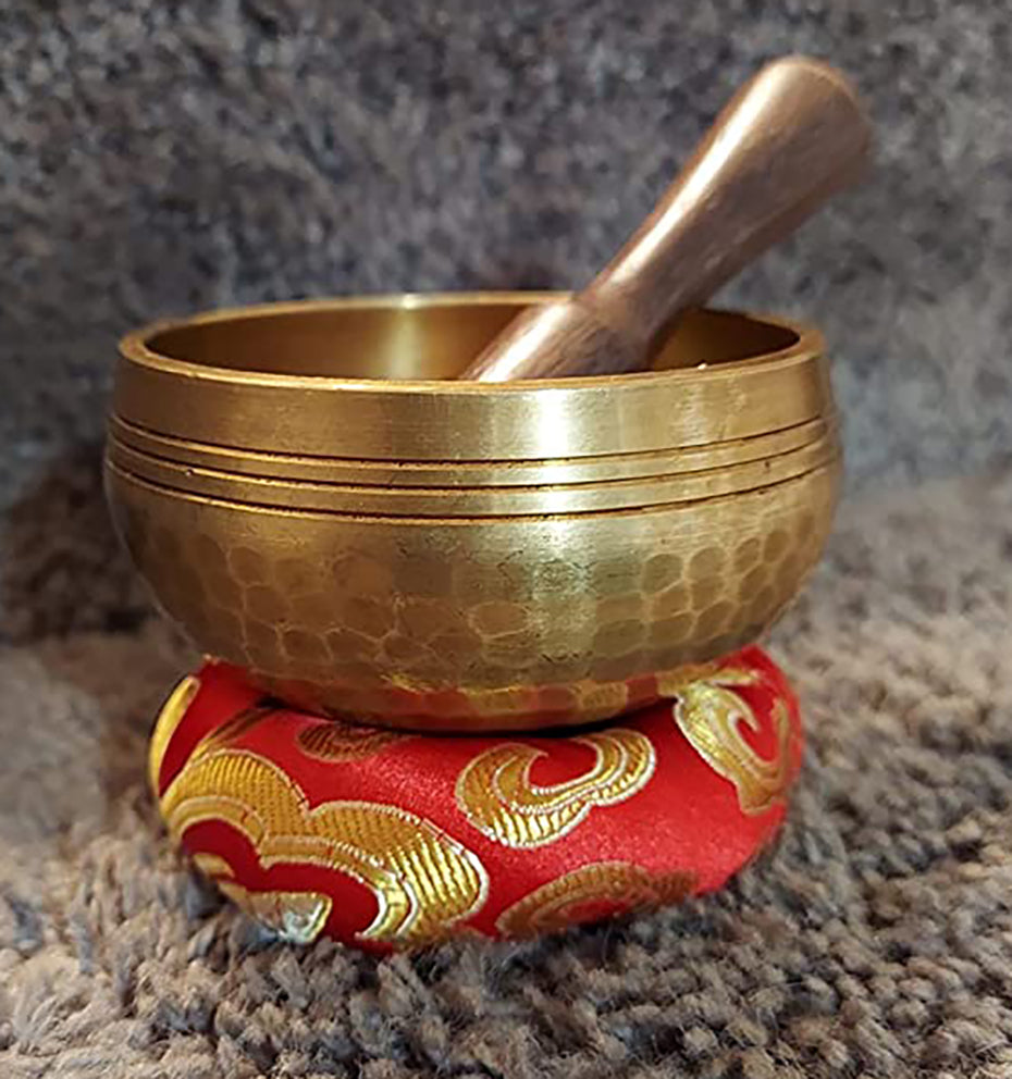 Tibetan Singing Bowls Set~ Meditation Sound Bowl hand Hammered in Nepal For Yoga Meditation Mindfulness & Chakra balancing~ (3.5 inch)