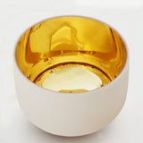 CVNC 432Hz 8 inch Alchemy Solid 24K Pure Gold Clear Crystal Singing Bowl