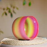 432HZ Cool Candy Rainbow Crystal Singing Bowl